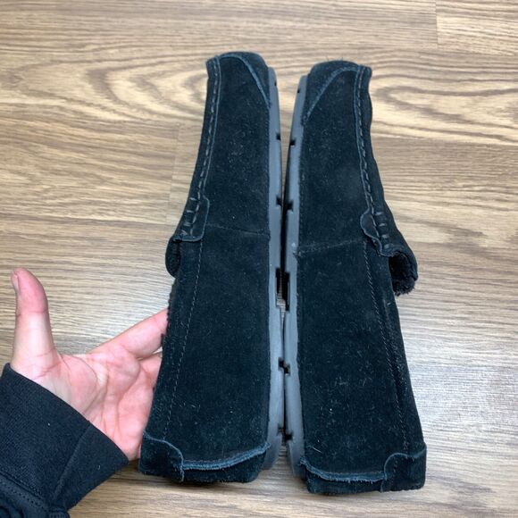 Koolaburra by UGG Men\'s Tipton Suede Slipper Size 13 M Black Faux Fur Slip On main image 9